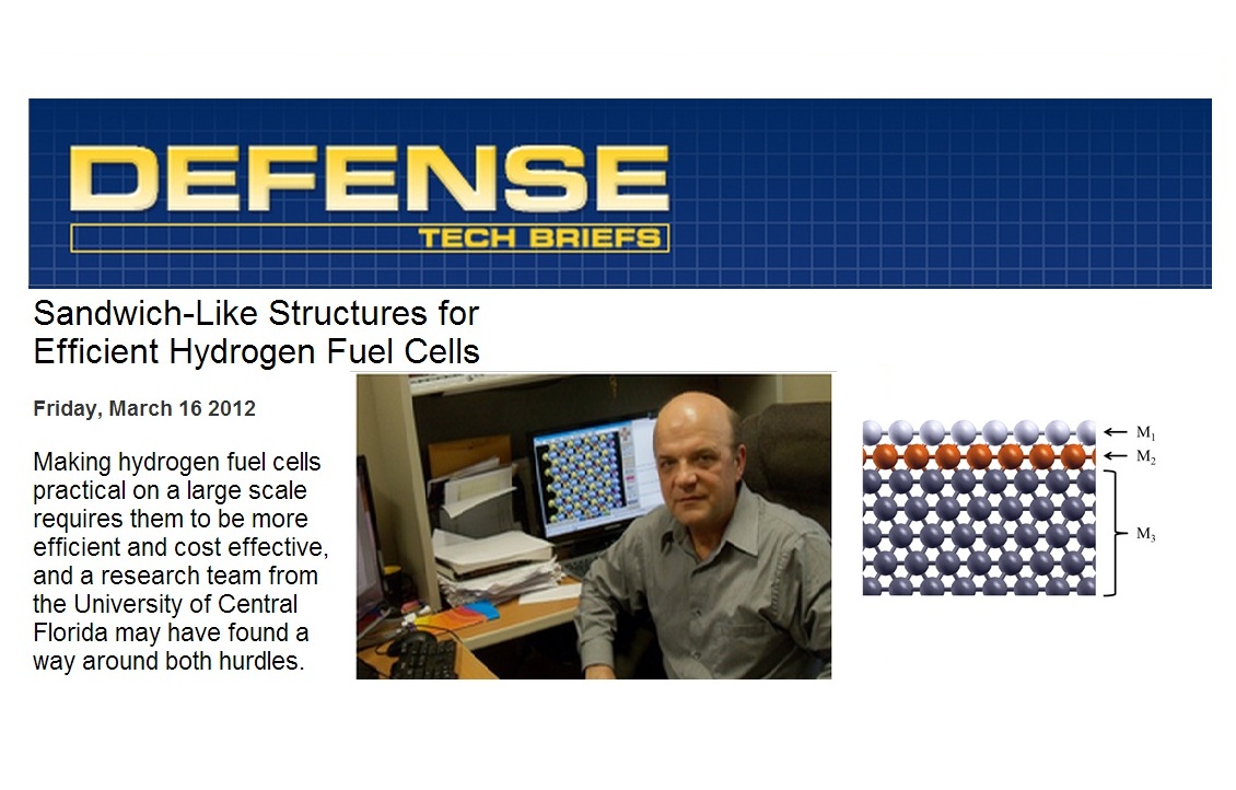 Defense Tech Briefs: “Sandwich-Like Structures for Efficient Hydrogen Fuel Cells”